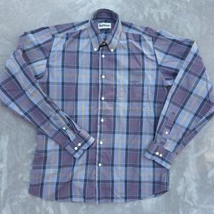 Barbour Men's Size S Button Down Plaid Dress Shirt‎ House Modern Gorpcore Hiking